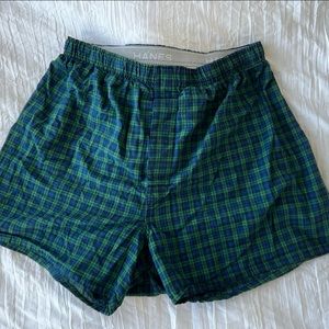 Blue And Green Lounge Shorts